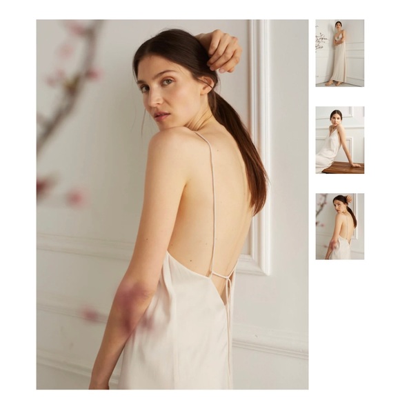 Deluc champagne slip dress XS - Picture 2 of 3